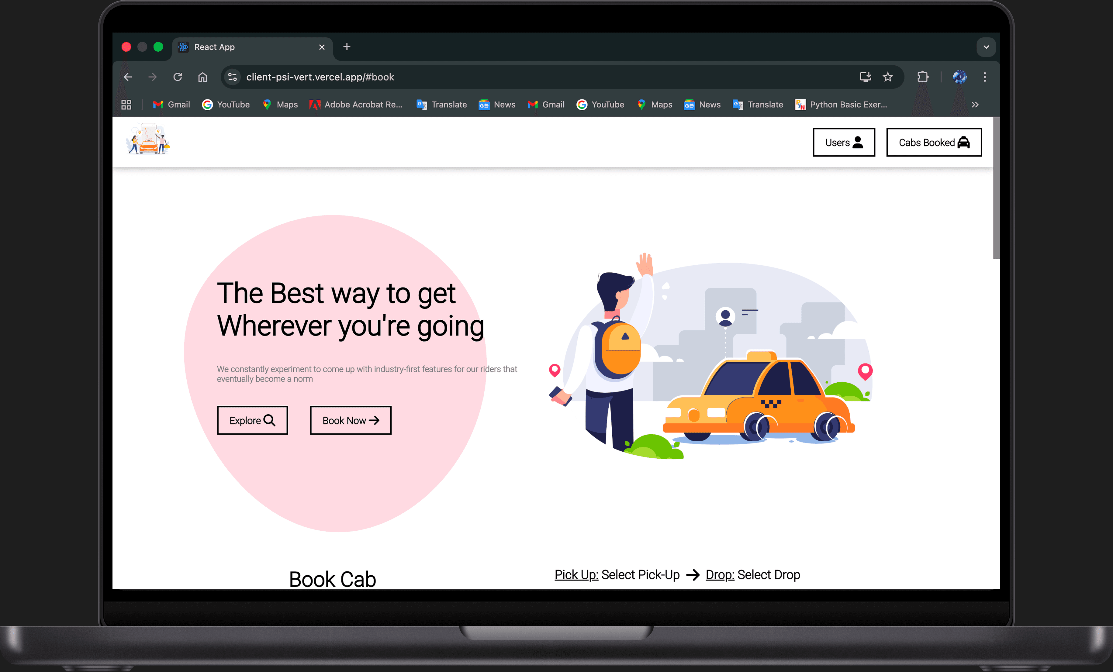 Cab Booking Web Application